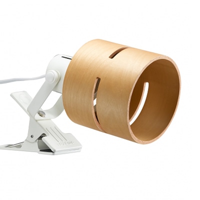 ヤザワコーポレーション ウッドセードクリップライト ナチュラル CLX60X01NA 1個(ご注文単位1個)【直送品】