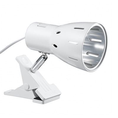 ヤザワコーポレーション クリップライト 電球なし E26 ホワイト CLX60X02WH 1個(ご注文単位1個)【直送品】