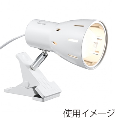 ヤザワコーポレーション クリップライト 電球なし E26 ホワイト CLX60X02WH 1個(ご注文単位1個)【直送品】