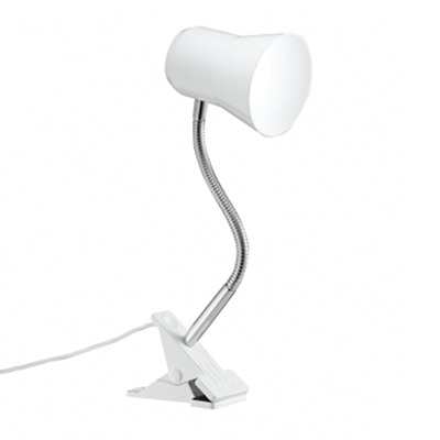 ヤザワコーポレーション LEDフレキシブルクリップライト 9W 昼光色 ホワイト CFLE09D07WH 1個(ご注文単位1個)【直送品】