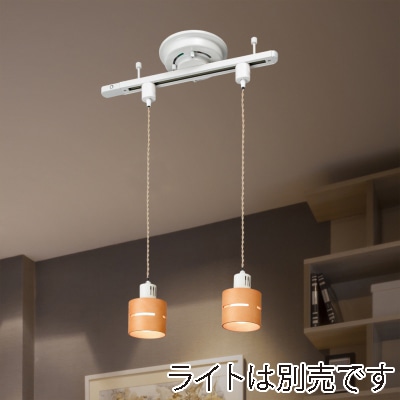 ヤザワコーポレーション シーリング直付け ライティングダクトレール 500mm 白 LRD501WH 1個(ご注文単位1個)【直送品】