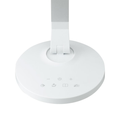 ヤザワコーポレーション 調光調色USB出力機能付き LEDデスクスタンド ホワイト SDL10C01WH 1個(ご注文単位1個)【直送品】