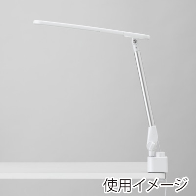 >ヤザワコーポレーション 調光調色伸縮LEDアームライト CCL08C01WH 1個(ご注文単位1個)【直送品】