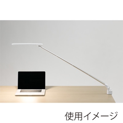 ヤザワコーポレーション 調光調色伸縮LEDアームライト CCL08C01WH 1個(ご注文単位1個)【直送品】