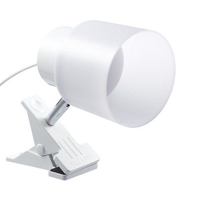 ヤザワコーポレーション LEDインテリアクリップライト ホワイト CLLE09D15WH 1個(ご注文単位1個)【直送品】