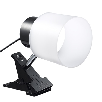 ヤザワコーポレーション LEDインテリアクリップライト ブラック CLLE09D15BK 1個(ご注文単位1個)【直送品】