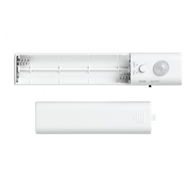 ヤザワコーポレーション テープセンサーライト M 乾電池式 白色LED×30灯 人感センサー付 NBMN51WH 1個(ご注文単位1個)【直送品】