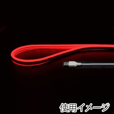ヤザワコーポレーション LEDネオンチューブライト 2m レッド NTL012RD 1個（ご注文単位1個）【直送品】