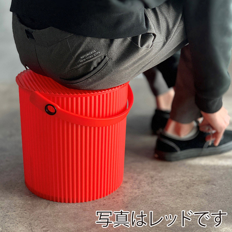 八幡化成 カラーバケット フタ付き 10L ブルー 216650 1個(ご注文単位1個)【直送品】