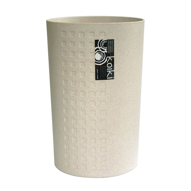 八幡化成 ゴミ箱 コイキモダン 丸型 大 ホワイト 223603 1個（ご注文単位1個）【直送品】