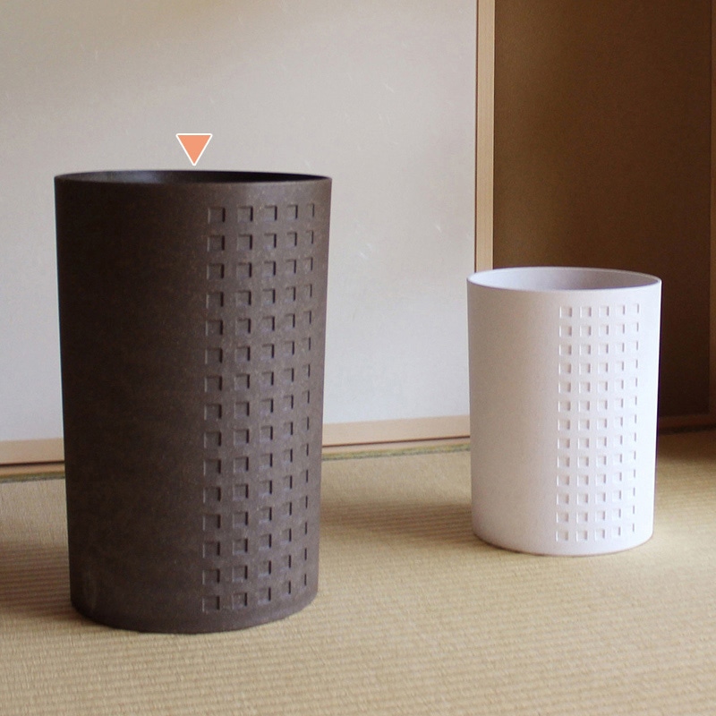 八幡化成 ゴミ箱 コイキモダン 丸型 大 ブラウン 223634 1個(ご注文単位1個)【直送品】