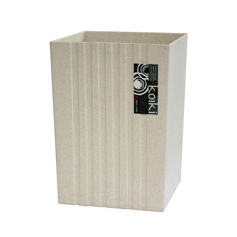 八幡化成 ゴミ箱 コイキモダン 角型 小 ホワイト 223658 1個（ご注文単位1個）【直送品】