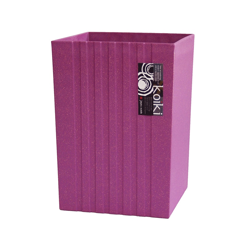 八幡化成 ゴミ箱 コイキモダン 角型 小 パープル 223672 1個（ご注文単位1個）【直送品】