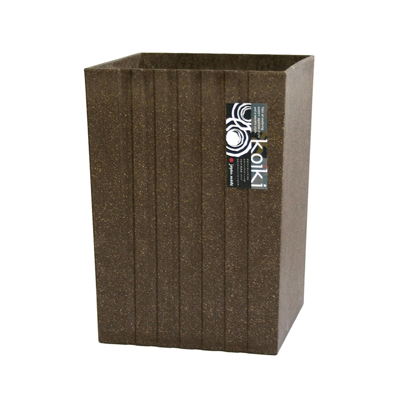 八幡化成 ゴミ箱 コイキモダン 角型 小 ブラウン 223689 1個（ご注文単位1個）【直送品】