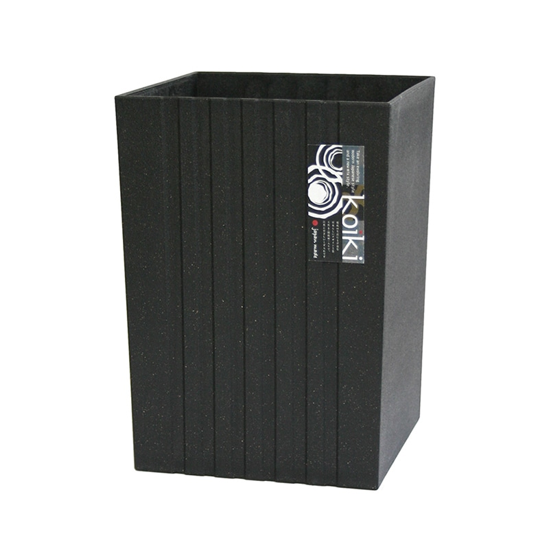 八幡化成 ゴミ箱 コイキモダン 角型 小 ブラック 223696 1個（ご注文単位1個）【直送品】