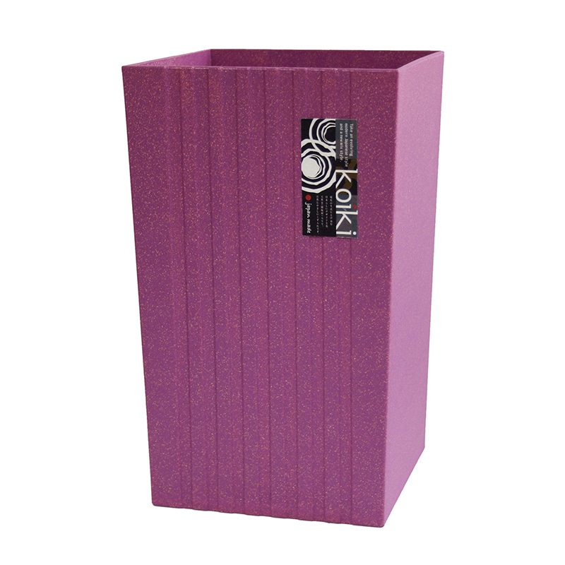 八幡化成 ゴミ箱 コイキモダン 角型 大 パープル 223726 1個（ご注文単位1個）【直送品】