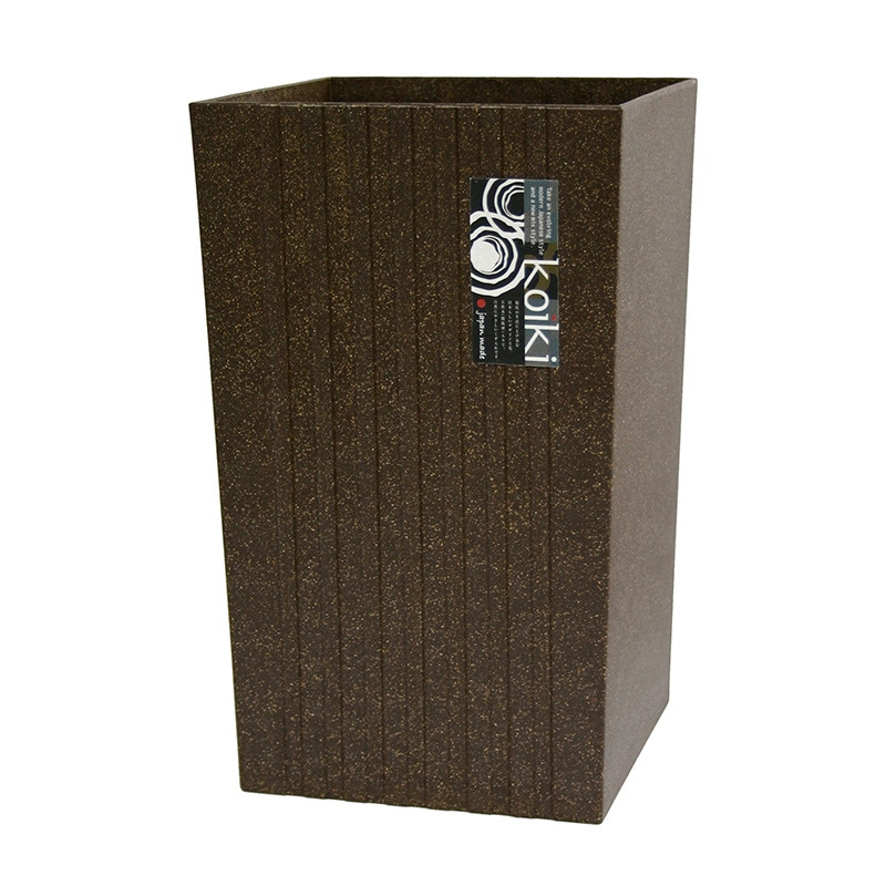 八幡化成 ゴミ箱 コイキモダン 角型 大 ブラウン 223733 1個（ご注文単位1個）【直送品】