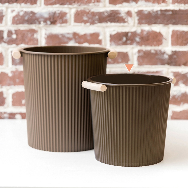 八幡化成 ウェイビー ゴミ箱 WB503 ブラウン 227953 1個(ご注文単位1個)【直送品】