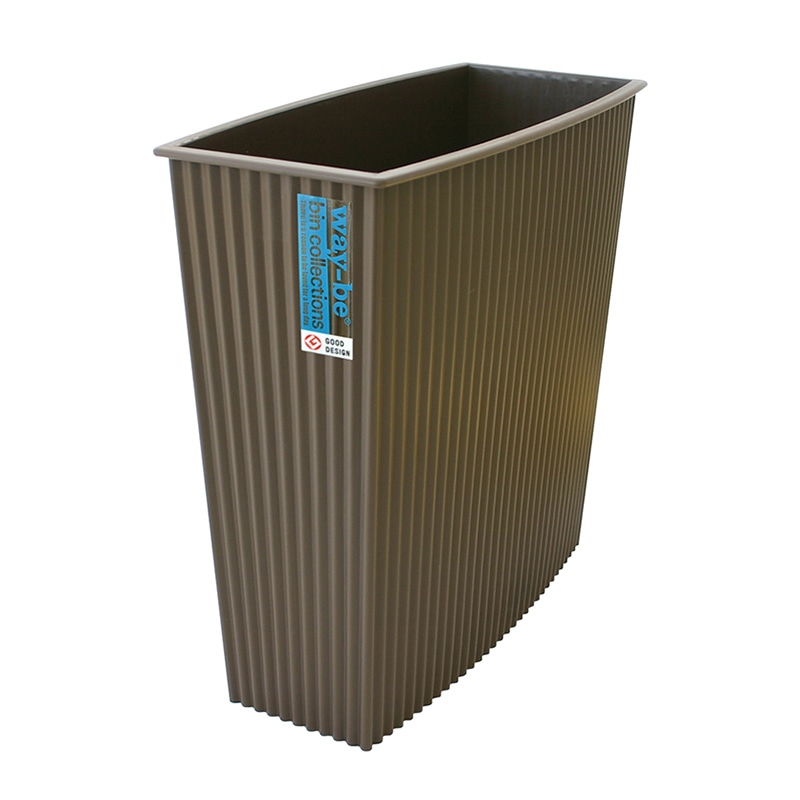 八幡化成 ウェイビー ゴミ箱 WB127 ブラウン 228042 1個（ご注文単位1個）【直送品】