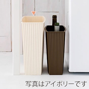 八幡化成 ウェイビー ゴミ箱 WB127 ブラウン 228042 1個(ご注文単位1個)【直送品】