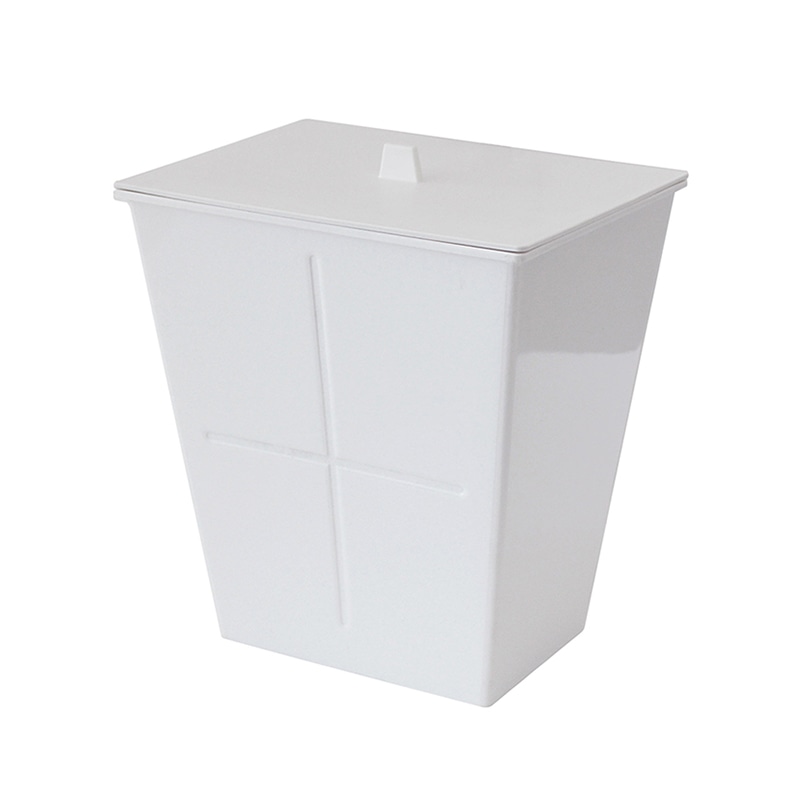 八幡化成 アンブルトラッシュ S フタ付き ホワイト 232704 1個(ご注文単位1個)【直送品】