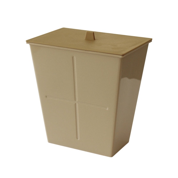 八幡化成 アンブルトラッシュ S フタ付き カフェオレ 232711 1個(ご注文単位1個)【直送品】