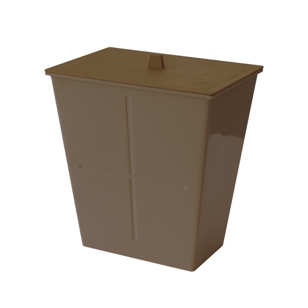 八幡化成 アンブルトラッシュ S フタ付き ブラウン 232728 1個（ご注文単位1個）【直送品】