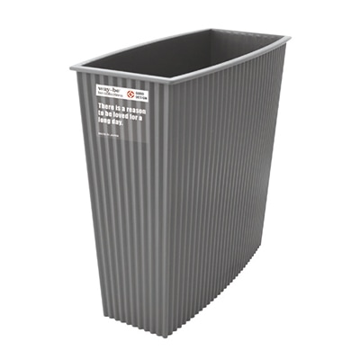 八幡化成 ウェイビー ゴミ箱 WB127 ニューグレー 238829 1個(ご注文単位1個)【直送品】