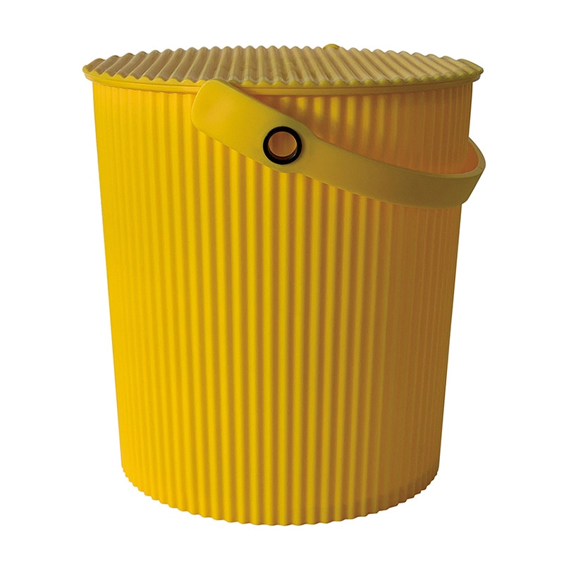 八幡化成 カラーバケット フタ付き 20L イエロー 246343 1個（ご注文単位1個）【直送品】