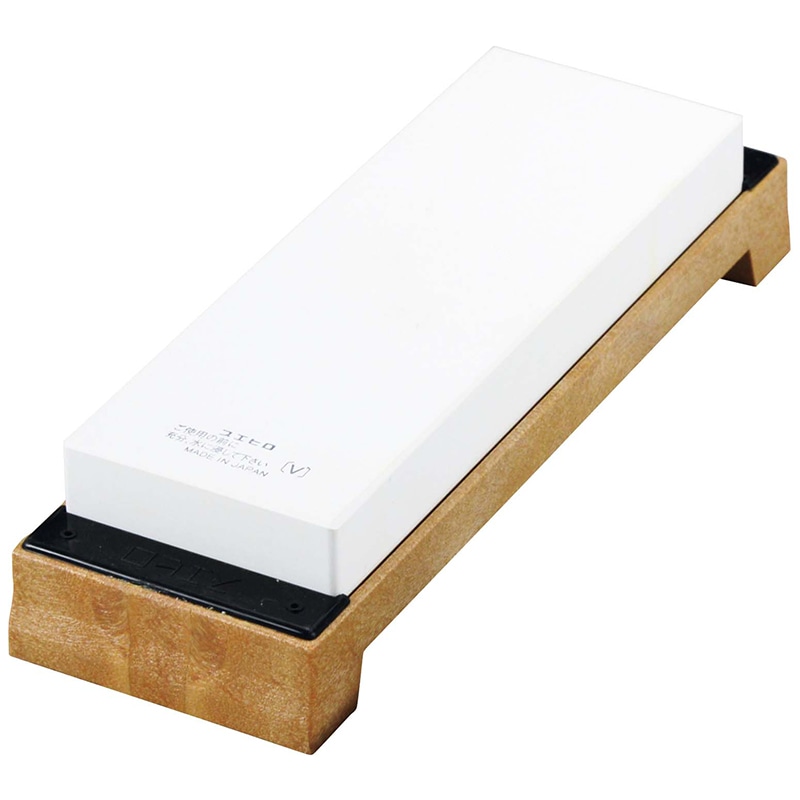 極上仕上げ砥石　台付 NO.6000（#6000）白  1個（ご注文単位1個）【直送品】