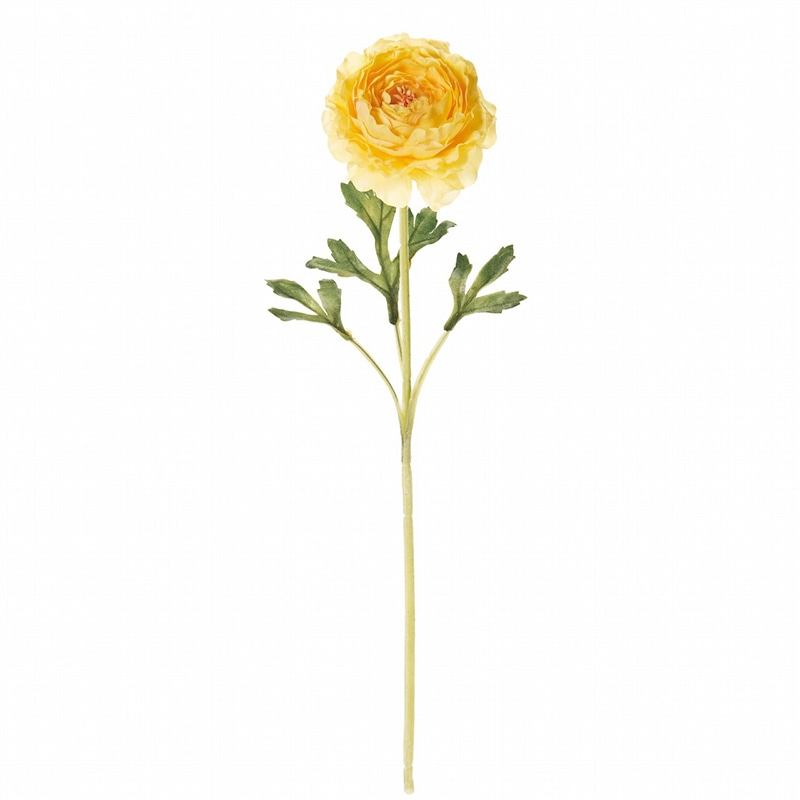 東京堂 造花　ラナンキュラスソネット FM5857 ライトイエロー 1本（ご注文単位1本）【直送品】