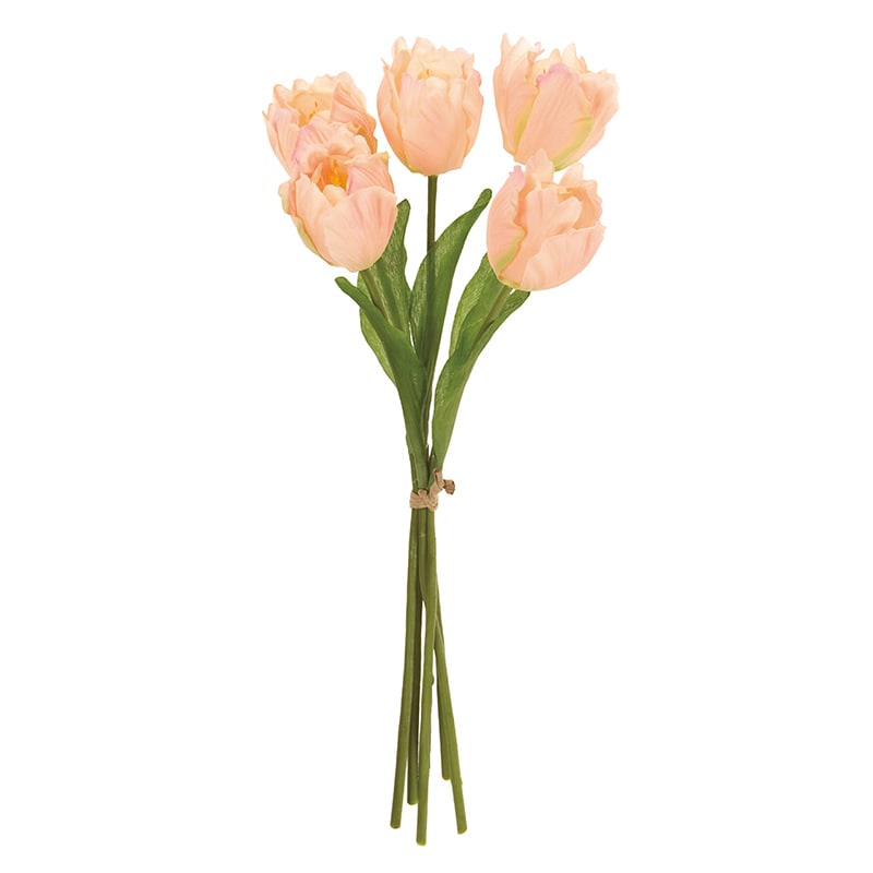 東京堂 造花 エリーチューリップバンドル FM8054 ピーチピンク 1束(ご注文単位1束)【直送品】