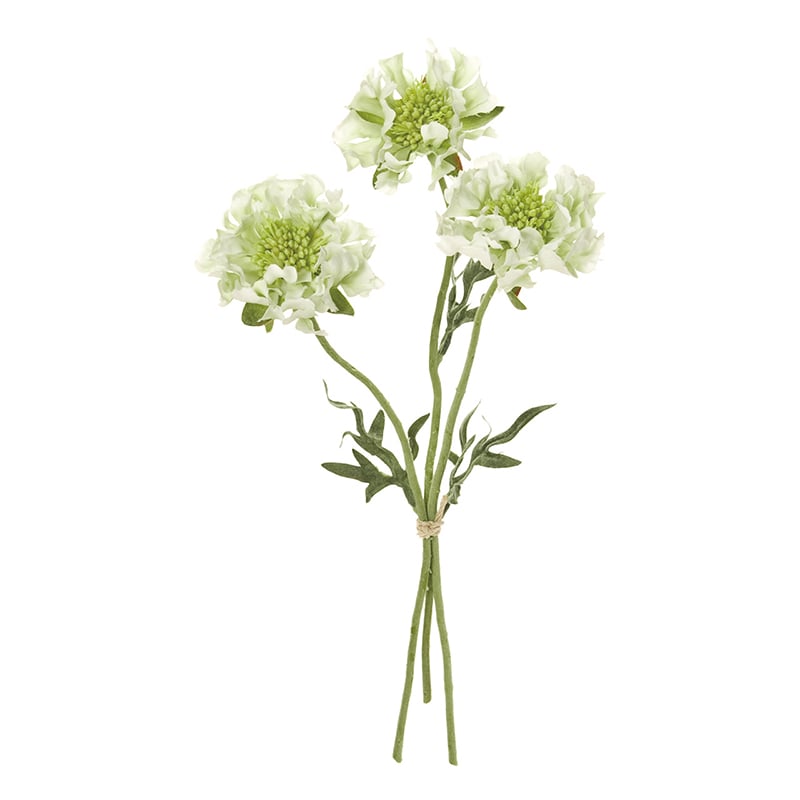 東京堂 造花　フリンジスカビオサ FM9378 クリームグリーン 1束（ご注文単位1束）【直送品】