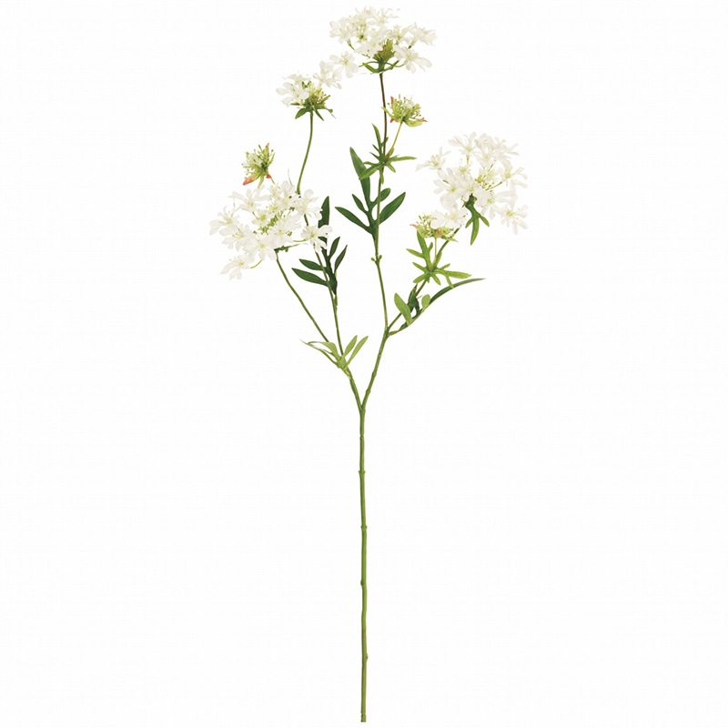 東京堂 造花 フラワリーレースフラワー FM3855 ホワイト 1本(ご注文単位1本)【直送品】