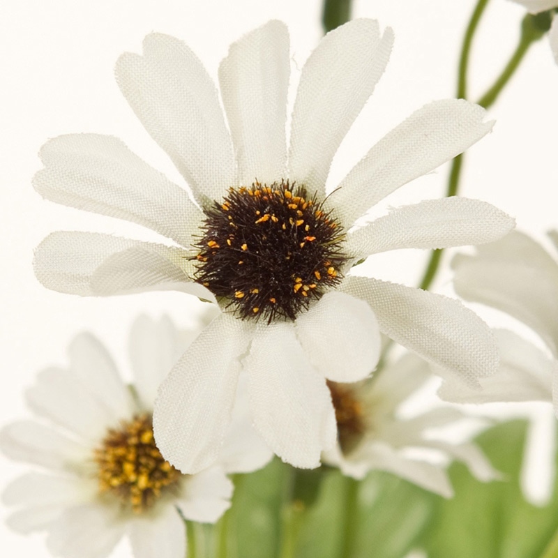 東京堂 造花 マリーデージー FM138 ホワイト 1本(ご注文単位1本)【直送品】