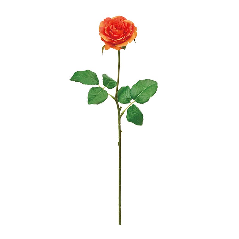東京堂 造花 フロンティアローズ オレンジ FM002787-009 1本（ご注文単位1本）【直送品】