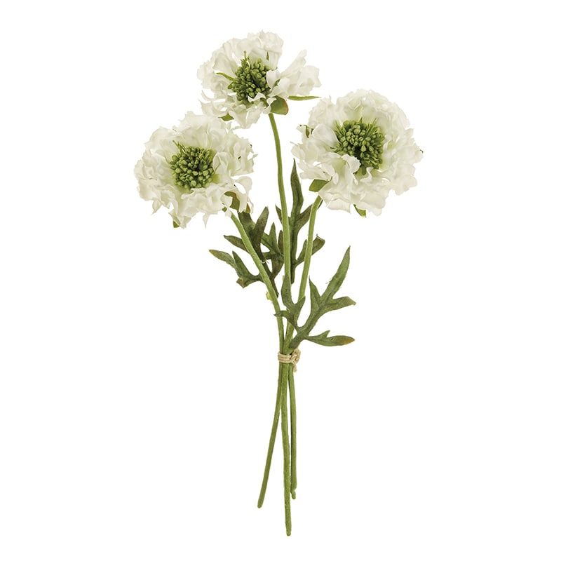 東京堂 造花　フリンジスカビオサ FM9378 ホワイト 1束（ご注文単位1束）【直送品】