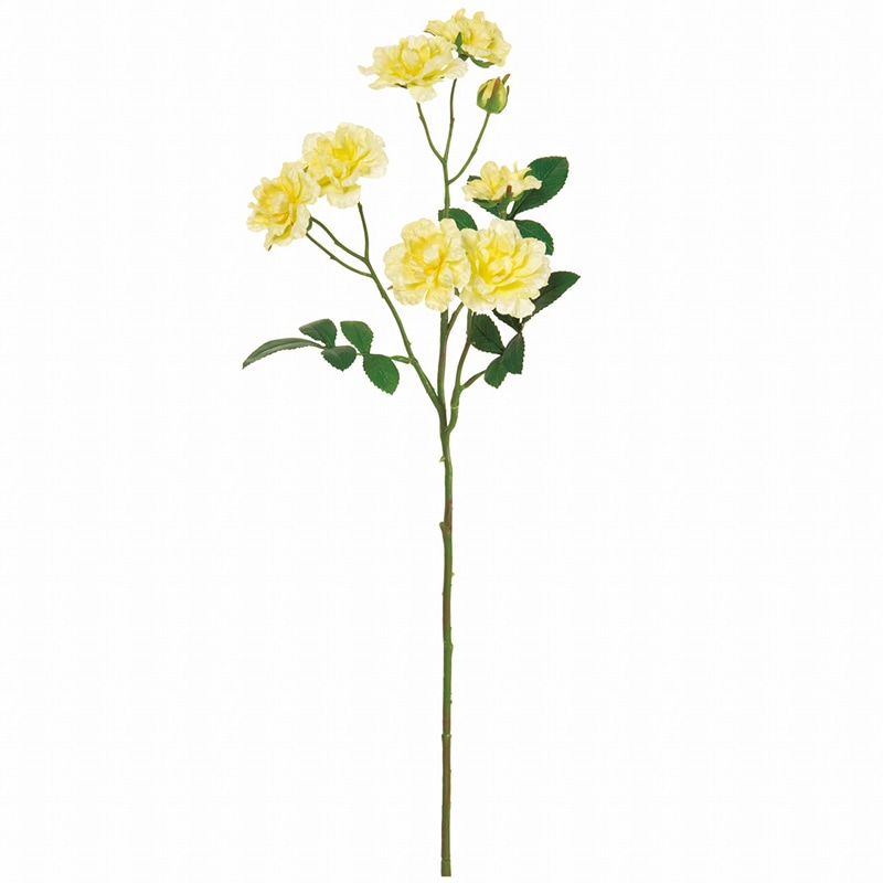 東京堂 造花　バンクシアローズ FM3841 イエロー 1本（ご注文単位1本）【直送品】