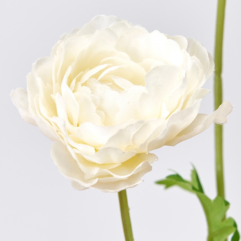 東京堂 造花　サリューラナンキュラス FM977 クリームホワイト 1本（ご注文単位1本）【直送品】