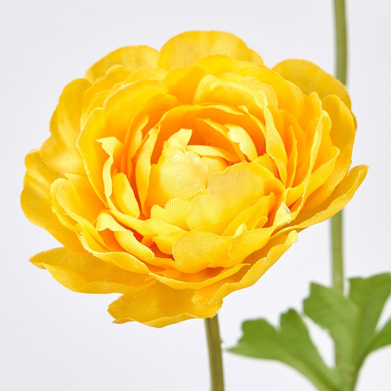 東京堂 造花 サリューラナンキュラス FM977 ダークイエロー 1本(ご注文単位1本)【直送品】