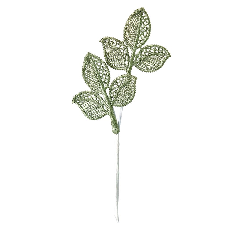 東京堂 デコレーションピック ファブリーフピック ライトグリーン AP005747-023 1束(ご注文単位1束)【直送品】