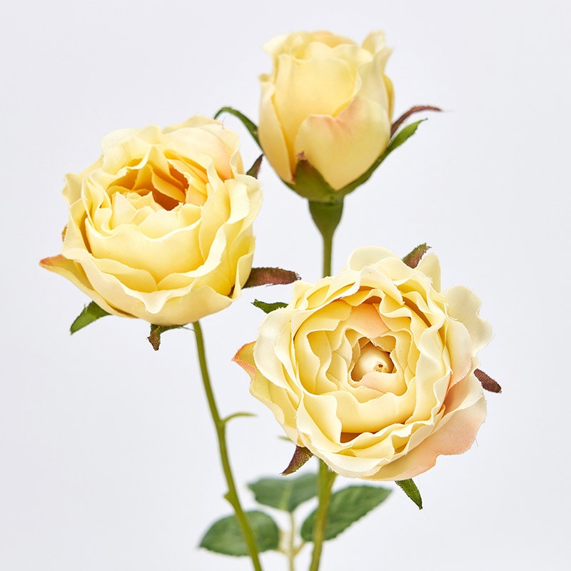 東京堂 造花 プリマディローズ FM300292 イエロー 1本(ご注文単位1本)【直送品】