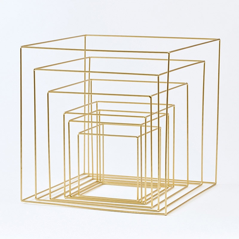 東京堂 ディスプレイ什器 ワイヤーキューブセット XU000020 1セット(ご注文単位1セット)【直送品】