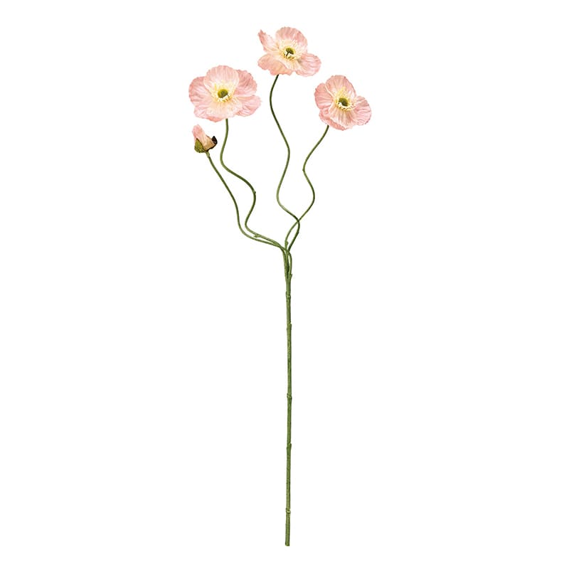 東京堂 造花 エレナポピー FM8326 クリームピーチ 1本(ご注文単位1本)【直送品】