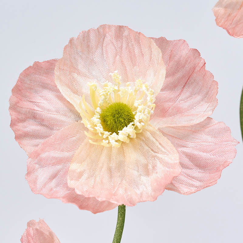 東京堂 造花 エレナポピー FM8326 クリームピーチ 1本(ご注文単位1本)【直送品】