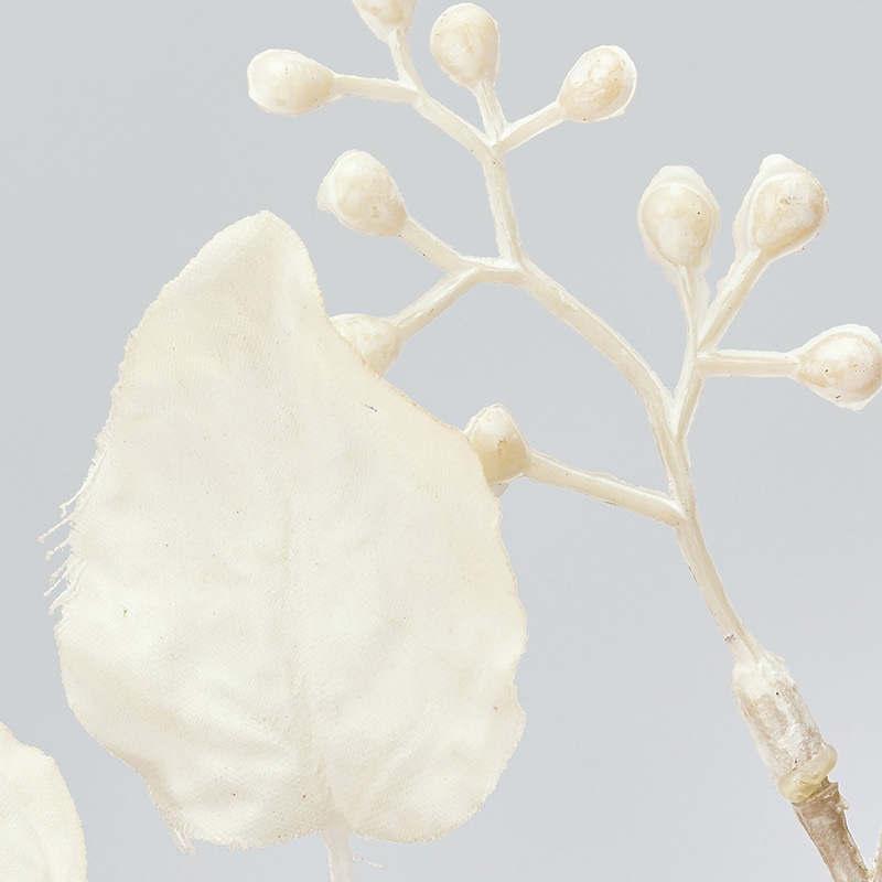 東京堂 造花 ブランユーカリスプレー FG3016 ホワイト 1本(ご注文単位12本)【直送品】