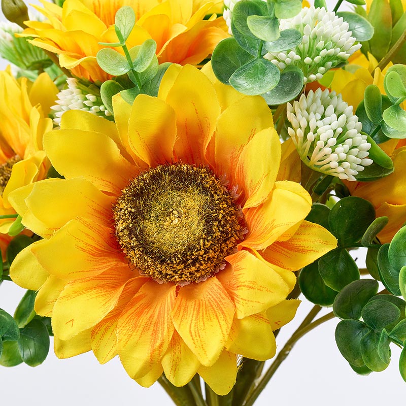 東京堂 造花　プリエサンフラワーブーケ FM1138 ゴ-ルドイエロー 1束（ご注文単位1束）【直送品】