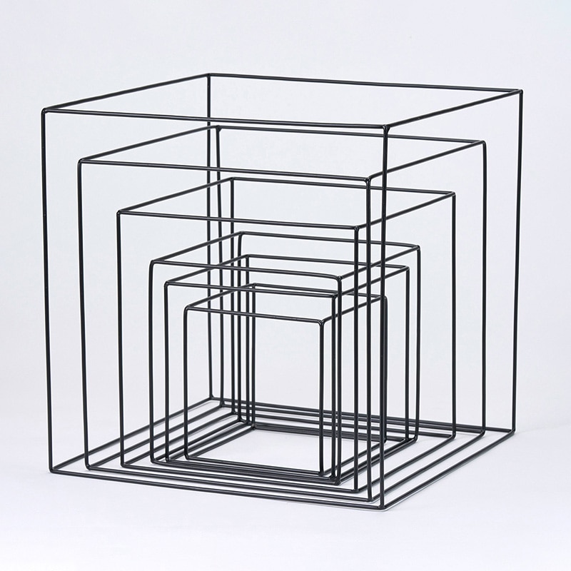 東京堂 ディスプレイ什器 ワイヤーキューブセット 黒 XU000021 1セット(ご注文単位1セット)【直送品】