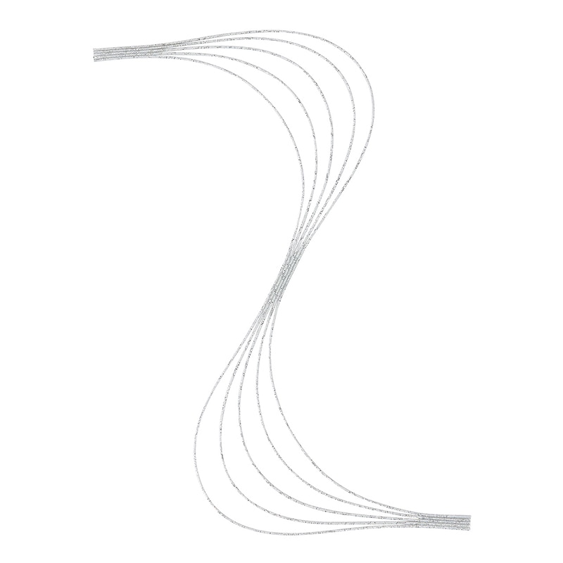 東京堂 水引飾り　華やぎ川流　S ホワイトシルバー MH000008-001 　1束（ご注文単位1束）【直送品】