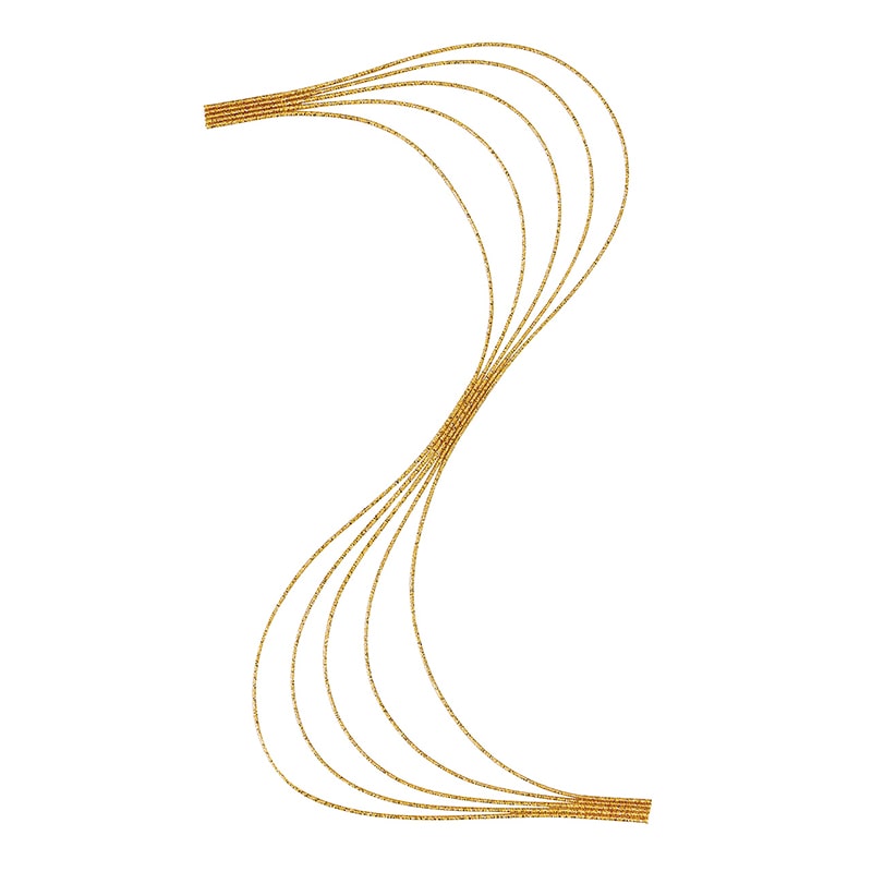 東京堂 水引飾り　華やぎ川流　S ゴールド MH000008-018 　1束（ご注文単位1束）【直送品】